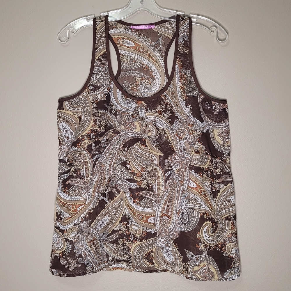$1 | M | Smart Set | Semi-Sheer Layered Tank Top